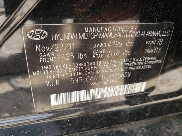 Photo 10 from auction – 2012 HYUNDAI SONATA SE with VIN 5NPEC4AC1CH425859