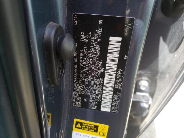 Photo 10 from auction – 2013 TOYOTA HIGHLANDER with VIN 5TDDK3EH7DS178762