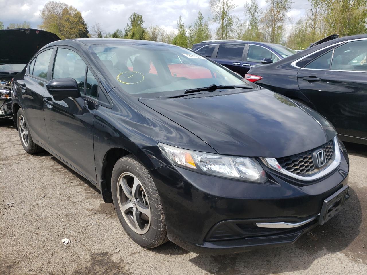HONDA CIVIC SE 2015 with VIN 2HGFB2F76FH527244 - Photo from auction