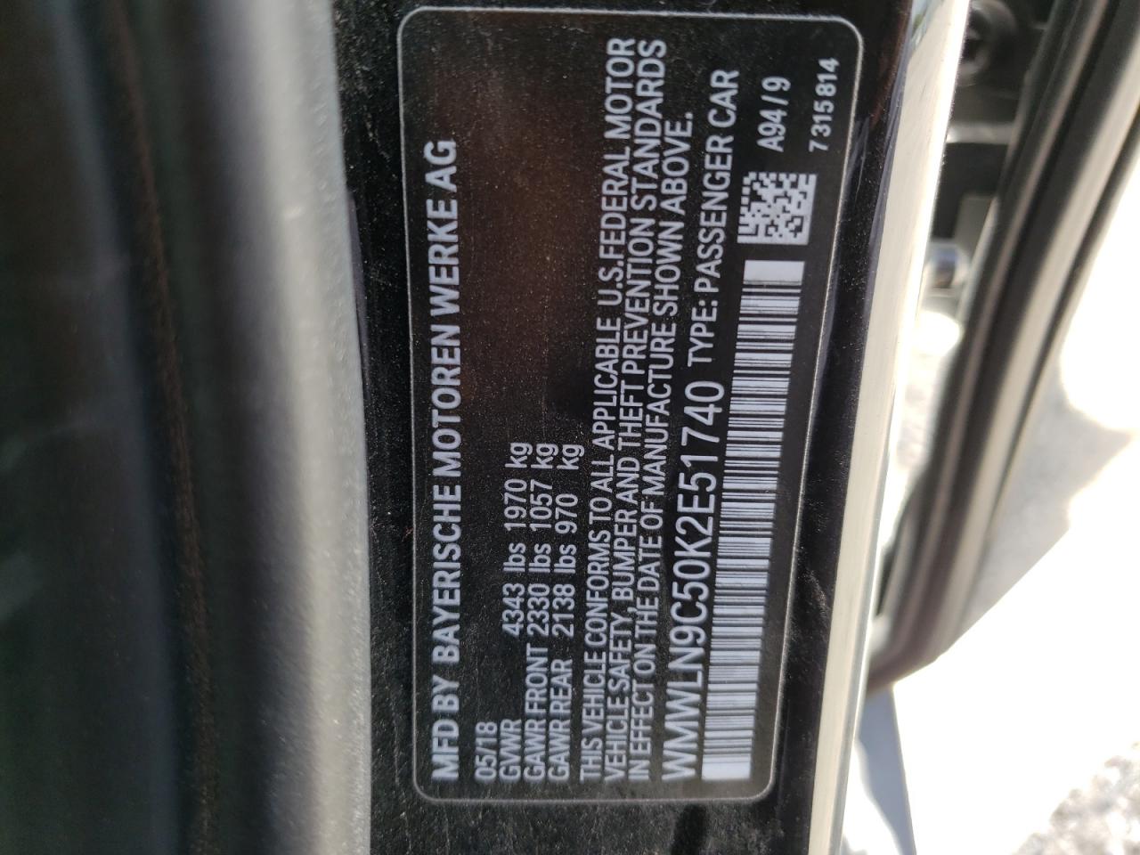 Photo 10 from auction – 2019 MINI COOPER S C with VIN WMWLN9C50K2E51740