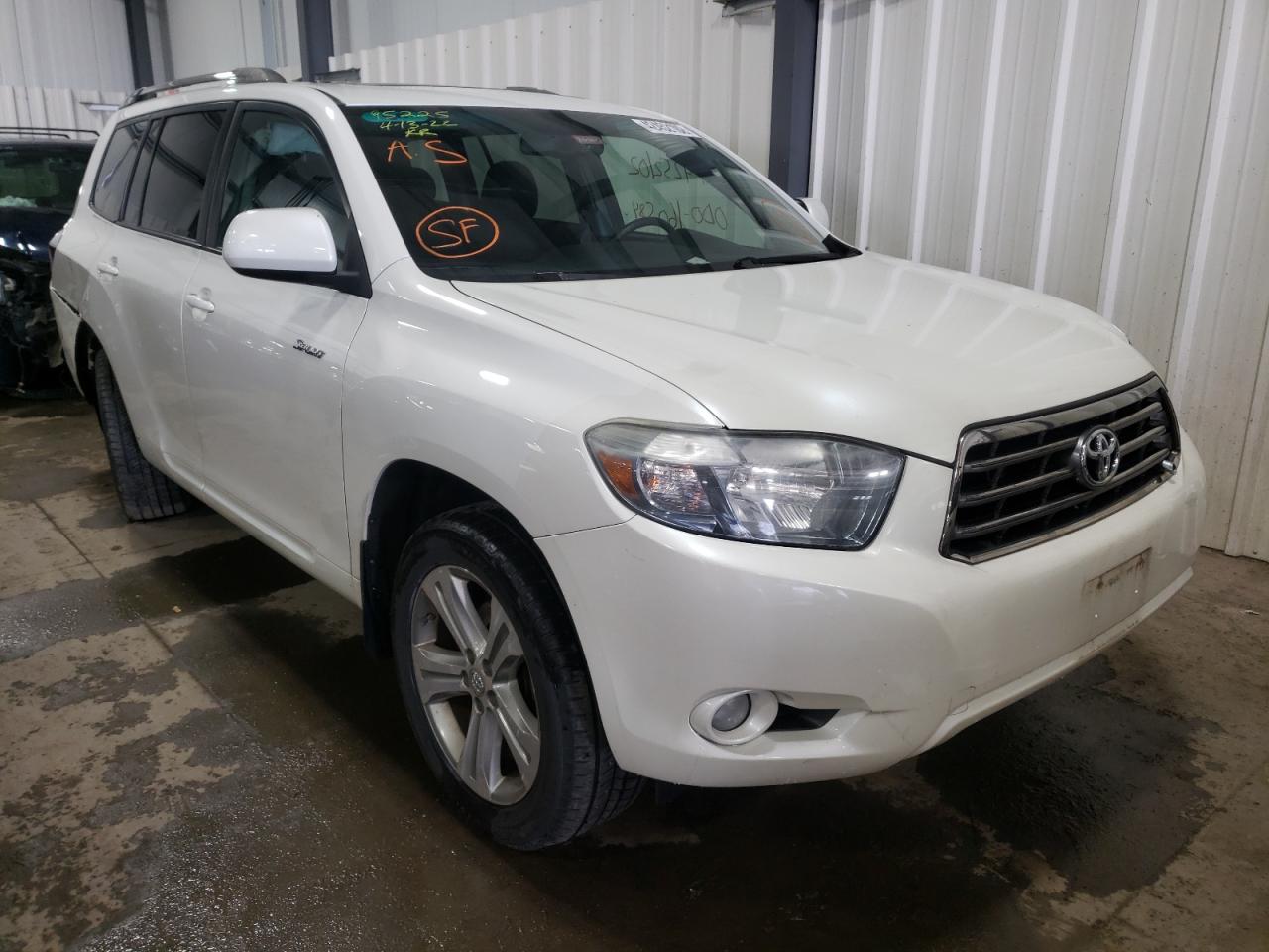 TOYOTA HIGHLANDER 2010 with VIN 5TDEK3EH5AS003703 - Photo from auction