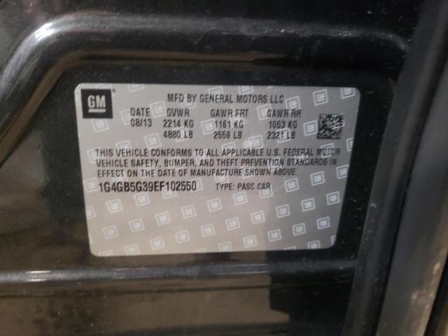 Photo 10 from auction – 2014 BUICK LACROSSE with VIN 1G4GB5G39EF102550