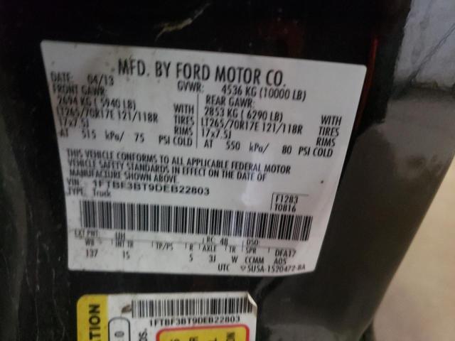 FORD F350 SUPER 2013 with VIN 1FTBF3BT9DEB22803 - Photo from auction