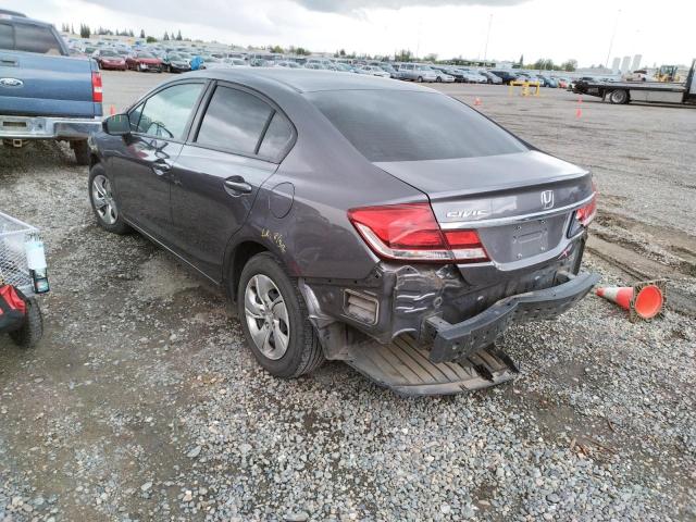 Photo 3 from auction – 2014 HONDA CIVIC LX with VIN 19XFB2F58EE225039