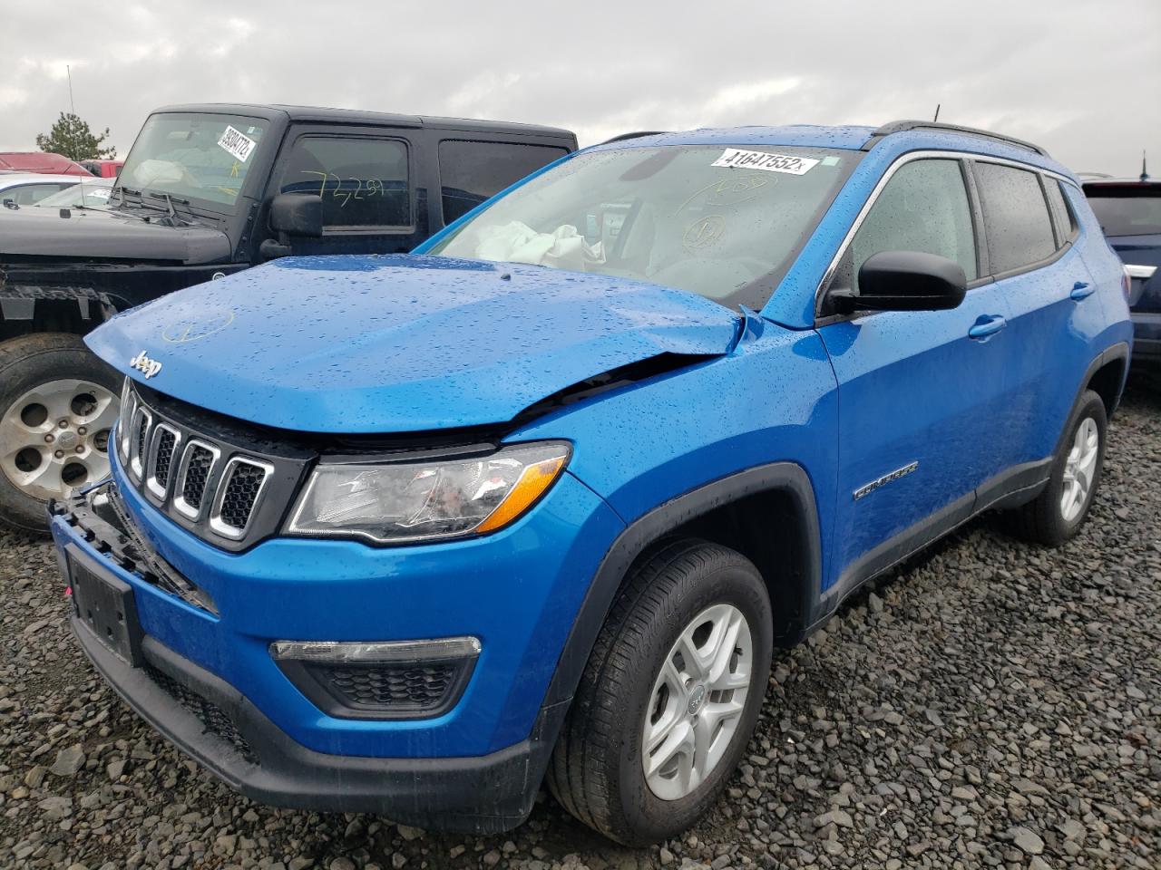 Photo 2 from auction – 2020 JEEP COMPASS SP with VIN 3C4NJDAB9LT107047