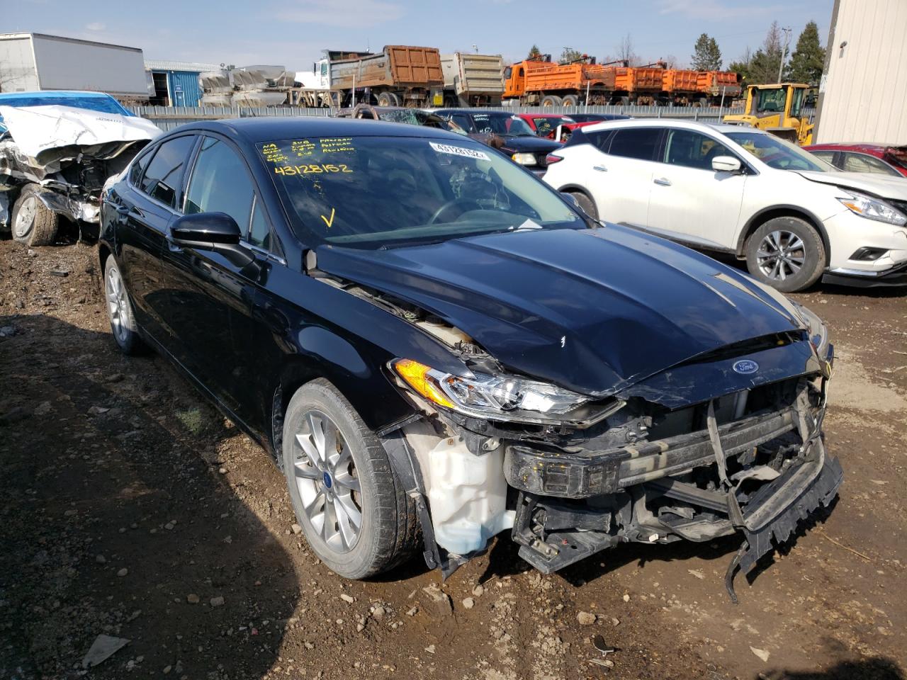 FORD FUSION SE 2017 with VIN 3FA6P0H76HR228920 - Photo from auction