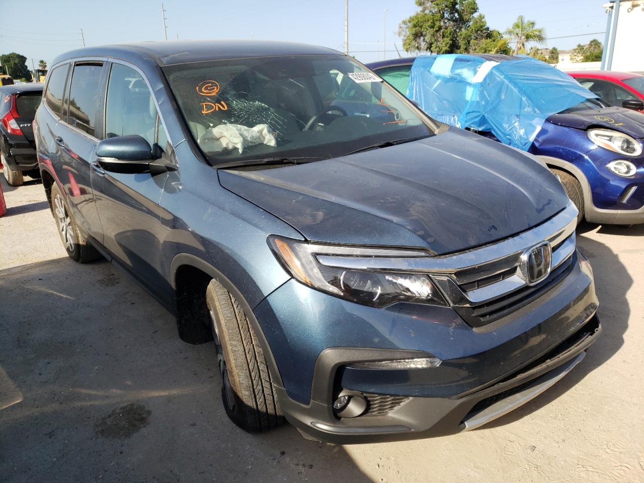 HONDA PILOT EX 2019 with VIN 5FNYF5H3XKB015767 - Photo from auction