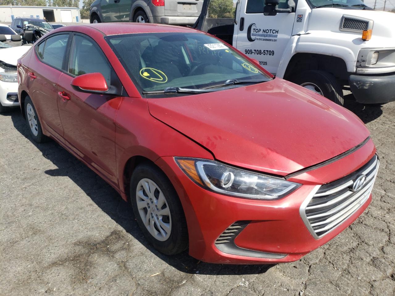 HYUNDAI ELANTRA SE 2017 with VIN 5NPD74LF6HH191801 - Photo from auction