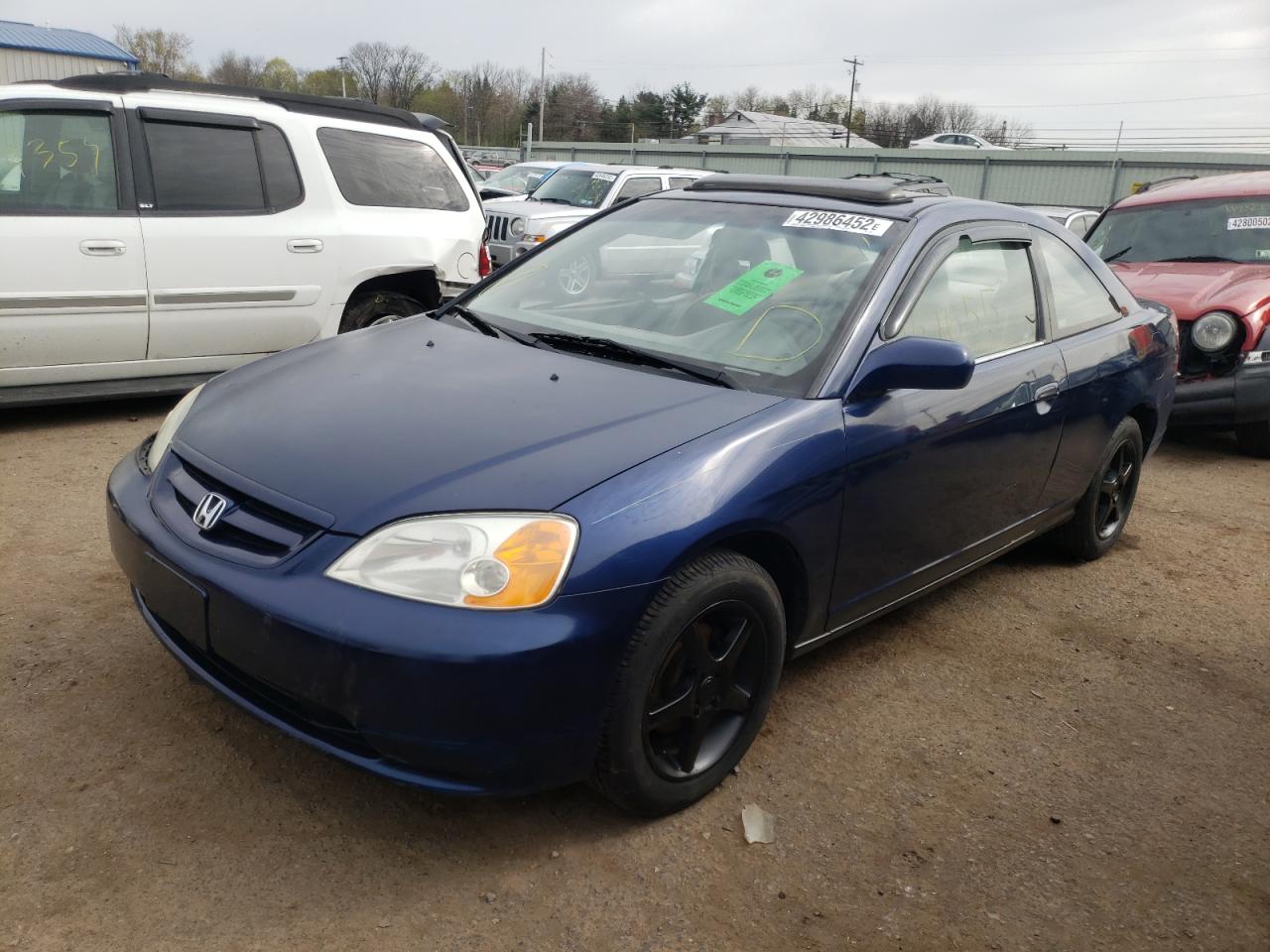 Photo 2 from auction – 2002 HONDA CIVIC EX with VIN 1HGEM22962L100625