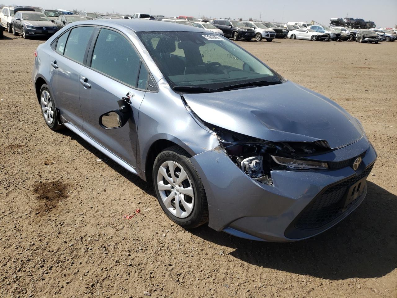 TOYOTA COROLLA LE 2021 with VIN 5YFEPMAE3MP249715 - Photo from auction