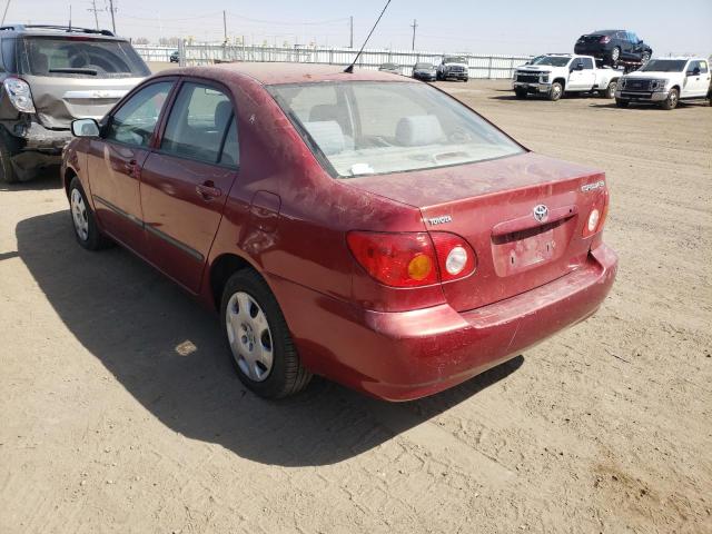 Photo 3 from auction – 2003 TOYOTA COROLLA CE with VIN JTDBR32E330050002