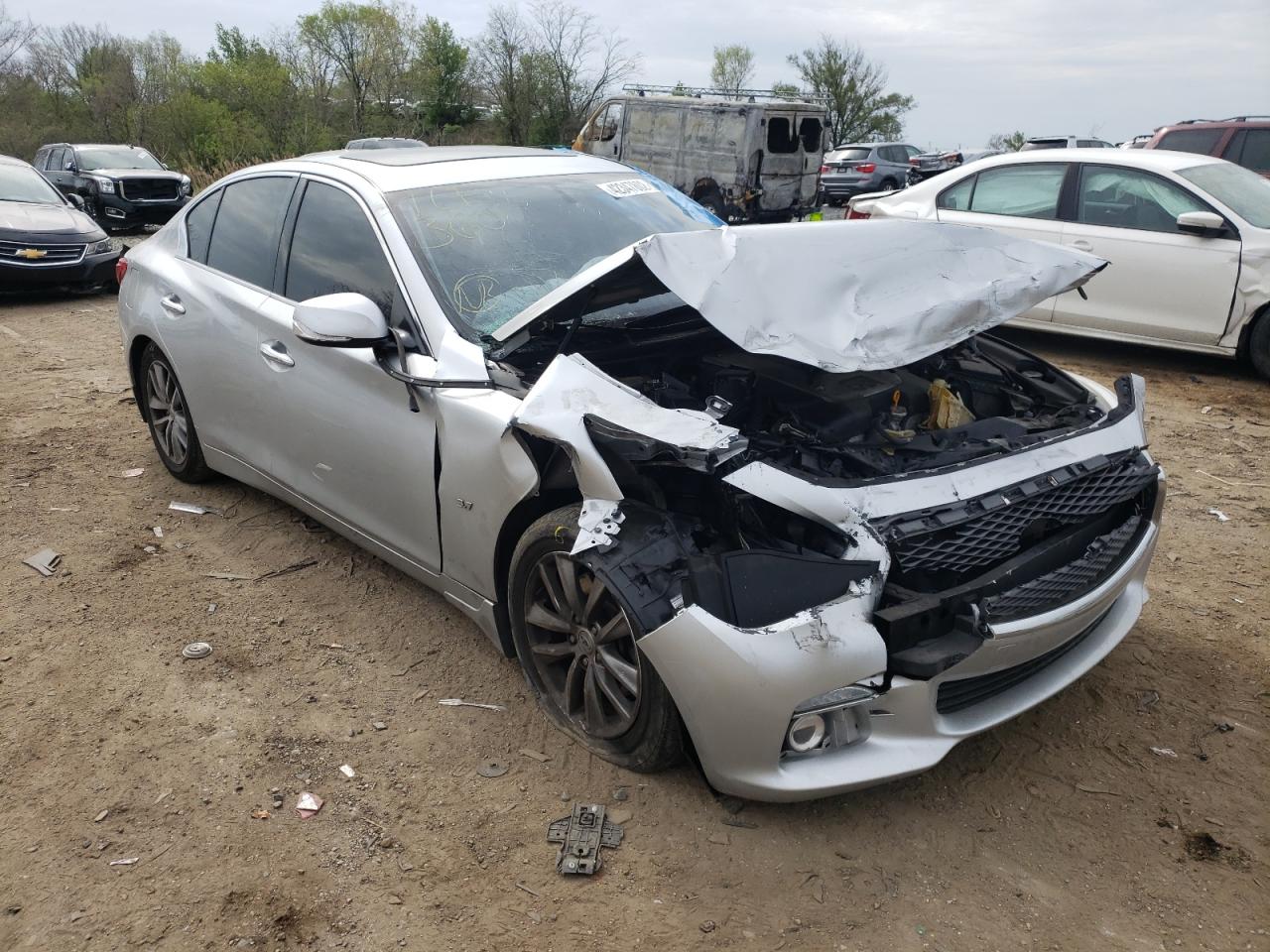 Photo 1 from auction – 2014 INFINITI Q50 BASE with VIN JN1BV7AP3EM687041