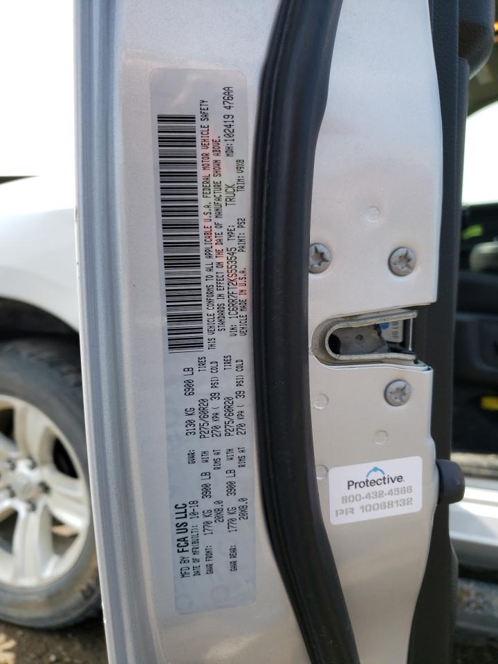 Photo 10 from auction – 2019 RAM 1500 CLASS with VIN 1C6RR7FT2KS553545