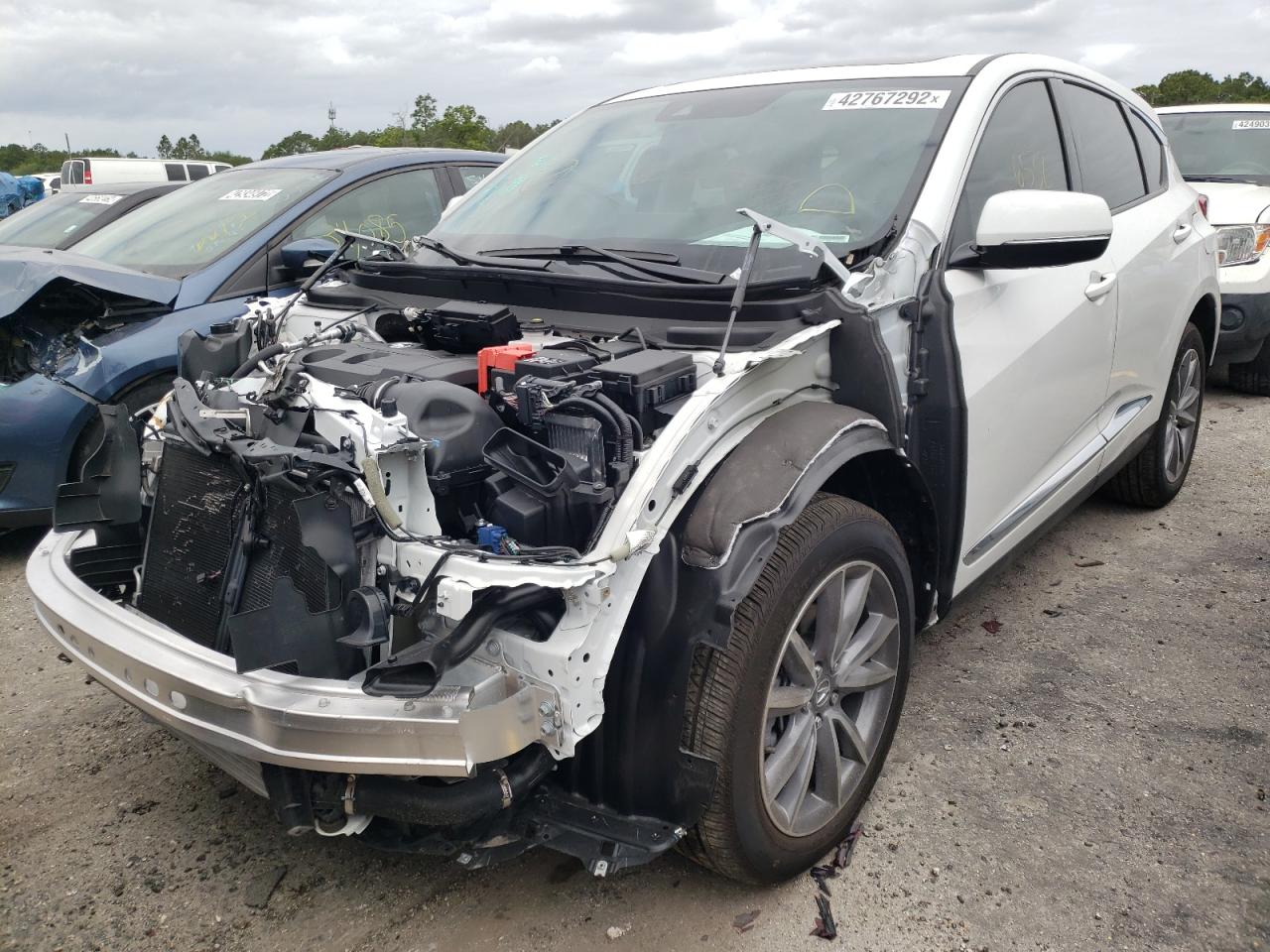 Photo 2 from auction – 2021 ACURA RDX TECHNO with VIN 5J8TC2H52ML037704