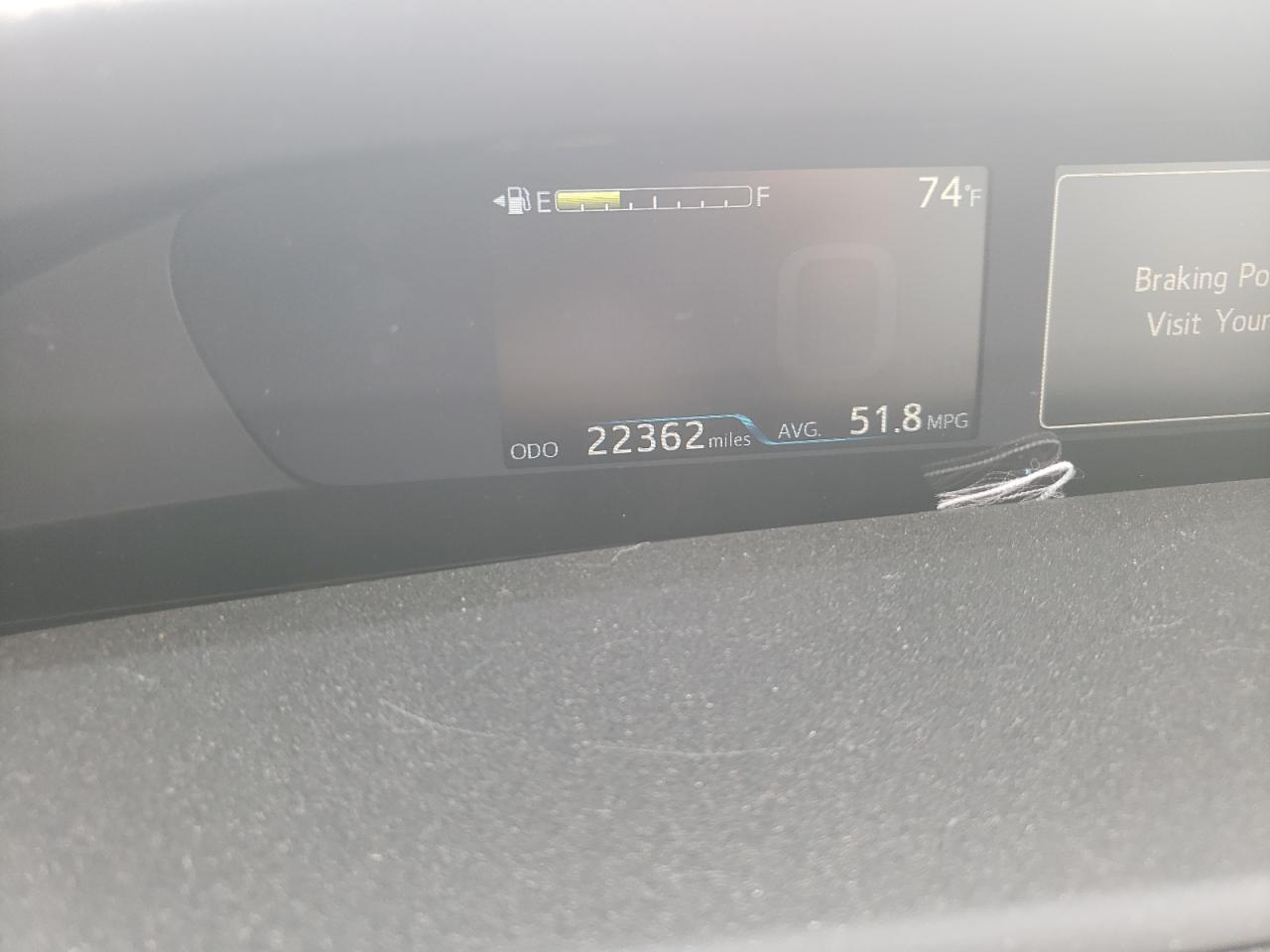 Photo 8 from auction – 2019 TOYOTA PRIUS with VIN JTDKARFU0K3091342