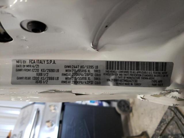 Photo 10 from auction – 2021 RAM PROMASTER with VIN ZFBHRFAB7M6U42730