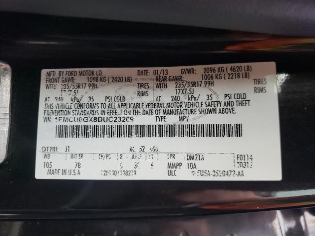 Photo 10 from auction – 2013 FORD ESCAPE SE with VIN 1FMCU0GX8DUC23269