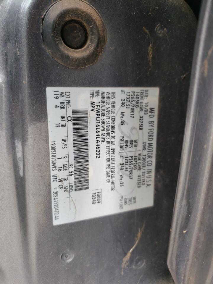Photo 10 from auction – 2004 FORD EXPEDITION with VIN 1FMPU16L64LA46202