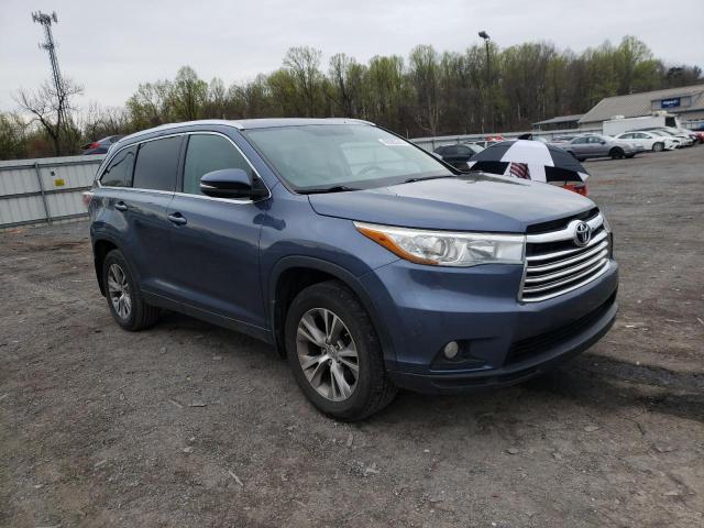 TOYOTA HIGHLANDER 2015 with VIN 5TDJKRFH8FS181905 - Photo from auction