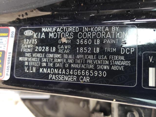 Photo 10 from auction – 2016 KIA RIO EX/SX with VIN KNADN4A34G6665930