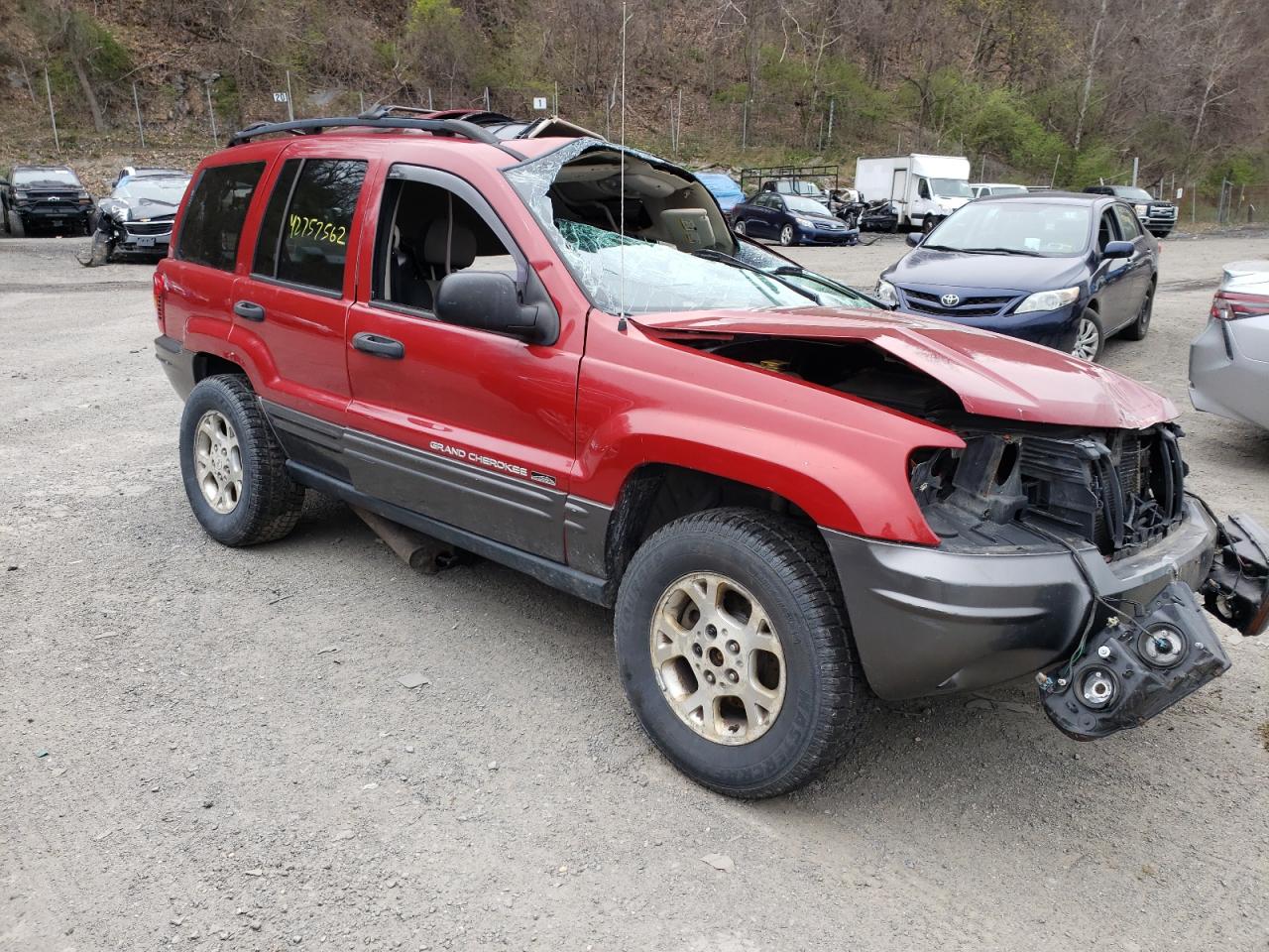 JEEP GRAND CHER 2004 with VIN 1J4GW48S34C424507 - Photo from auction