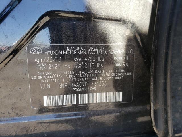 Photo 10 from auction – 2013 HYUNDAI SONATA GLS with VIN 5NPEB4AC7DH734353