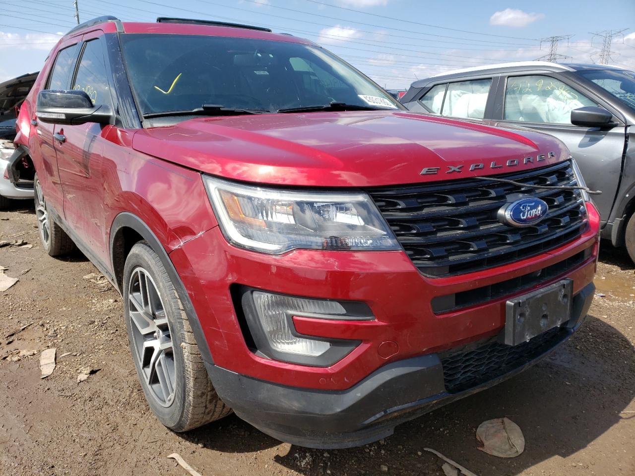 FORD EXPLORER S 2017 with VIN 1FM5K8GT7HGD62839 - Photo from auction