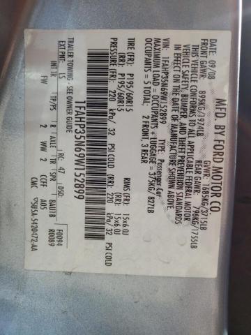 Photo 10 from auction – 2009 FORD FOCUS SE with VIN 1FAHP35N69W152899
