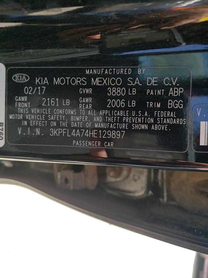 Photo 10 from auction – 2017 KIA FORTE LX with VIN 3KPFL4A74HE129897