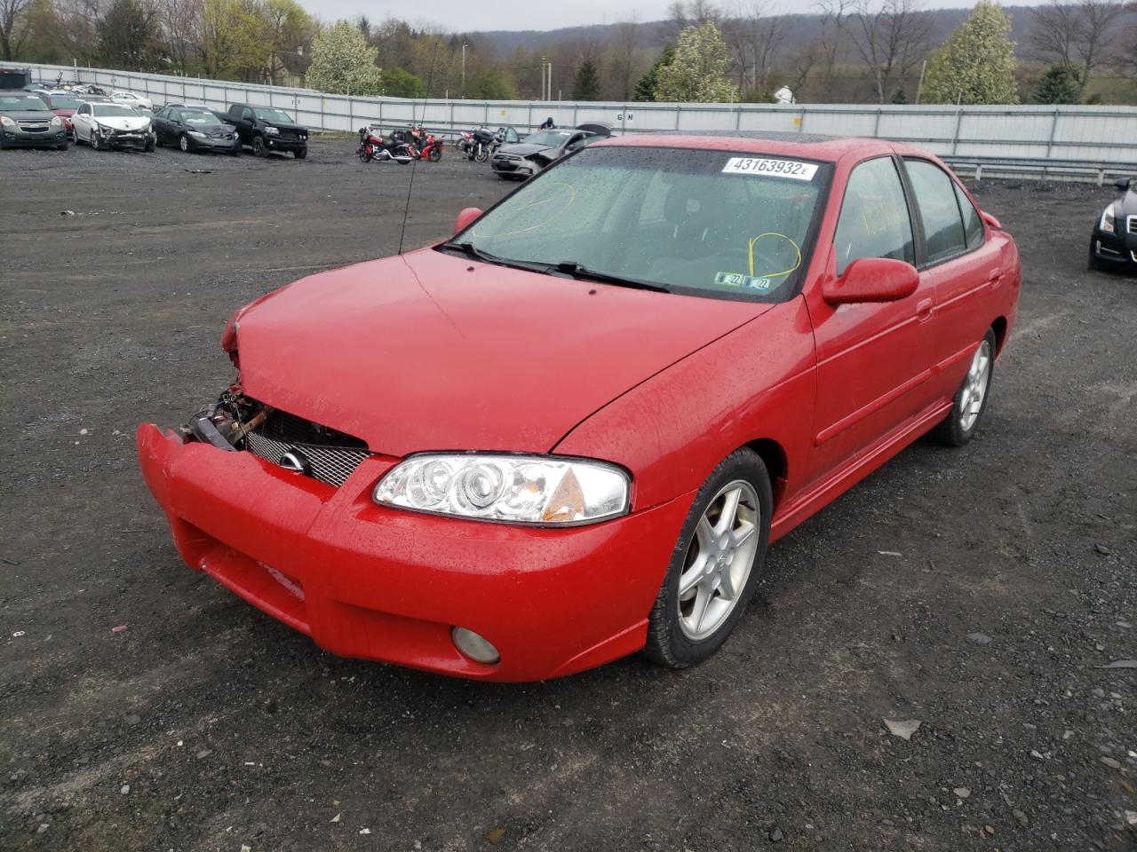 Photo 2 from auction – 2003 NISSAN SENTRA SE- with VIN 3N1AB51A73L730369