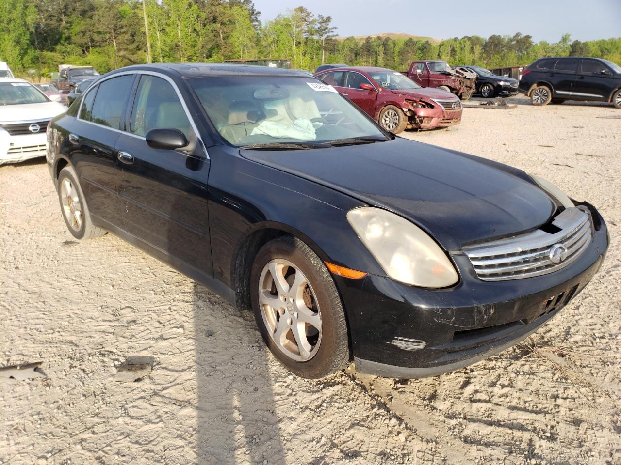 INFINITI G35 2003 with VIN JNKCV51E63M334616 - Photo from auction