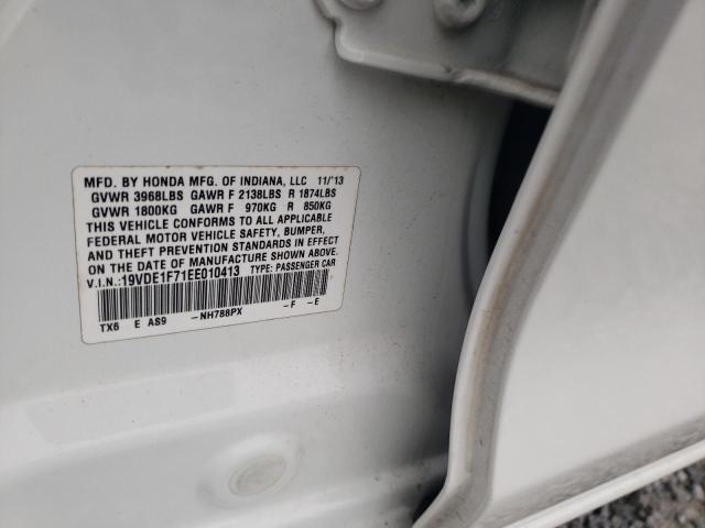 Photo 10 from auction – 2014 ACURA ILX 20 TEC with VIN 19VDE1F71EE010413