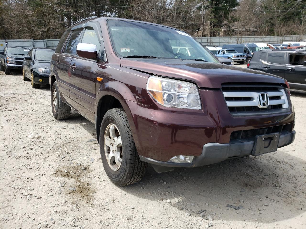 HONDA PILOT EX 2008 with VIN 5FNYF18468B022449 - Photo from auction