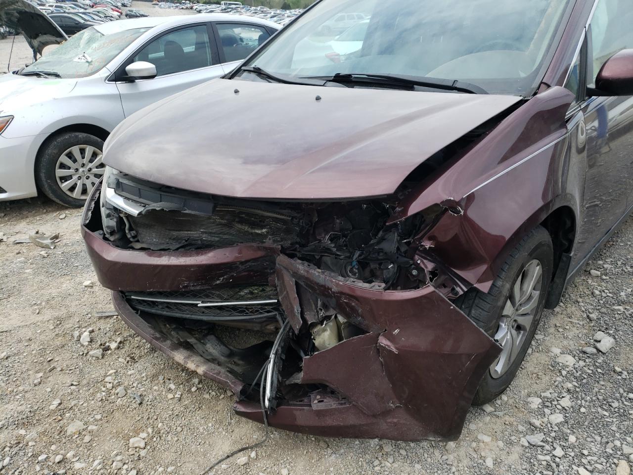 Photo 9 from auction – 2014 HONDA ODYSSEY EX with VIN 5FNRL5H40EB075504