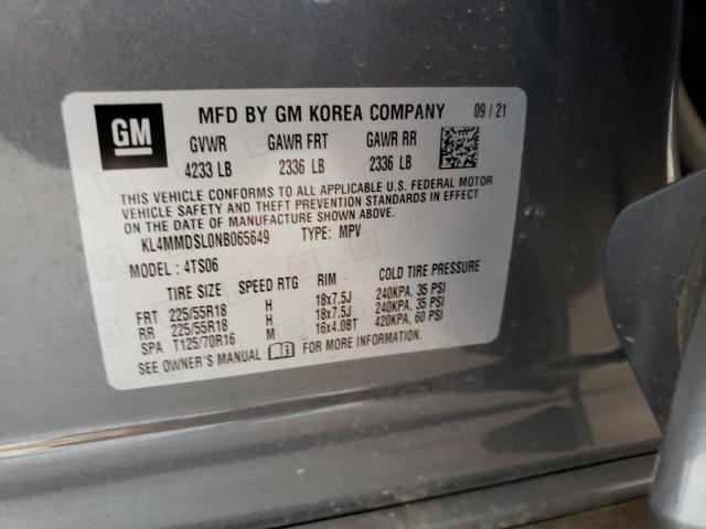 Photo 10 from auction – 2022 BUICK ENCORE GX with VIN KL4MMDSL0NB065649