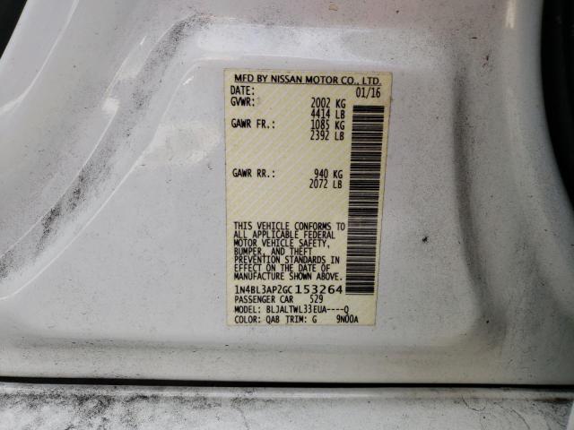Photo 10 from auction – 2016 NISSAN ALTIMA 3.5 with VIN 1N4BL3AP2GC153264