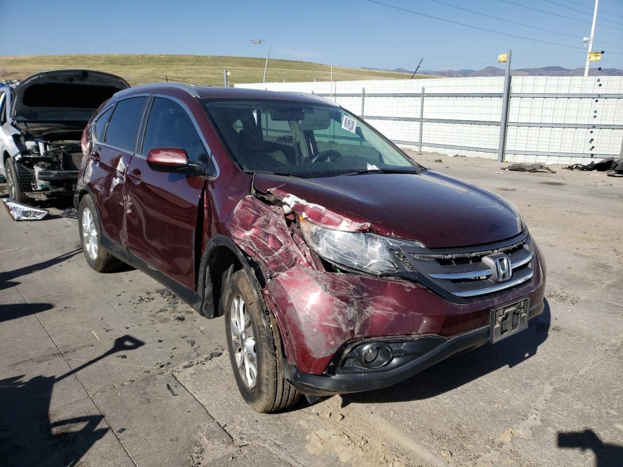 HONDA CR-V EXL 2014 with VIN 5J6RM4H71EL011979 - Photo from auction
