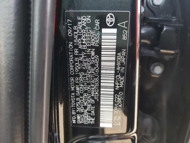 Photo 10 from auction – 2018 TOYOTA PRIUS C with VIN JTDKDTB38J1604459