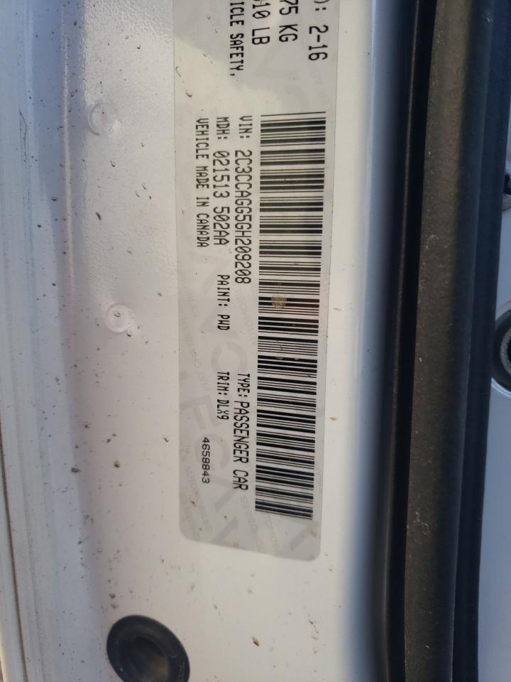 Photo 10 from auction – 2016 CHRYSLER 300 S with VIN 2C3CCAGG5GH209208