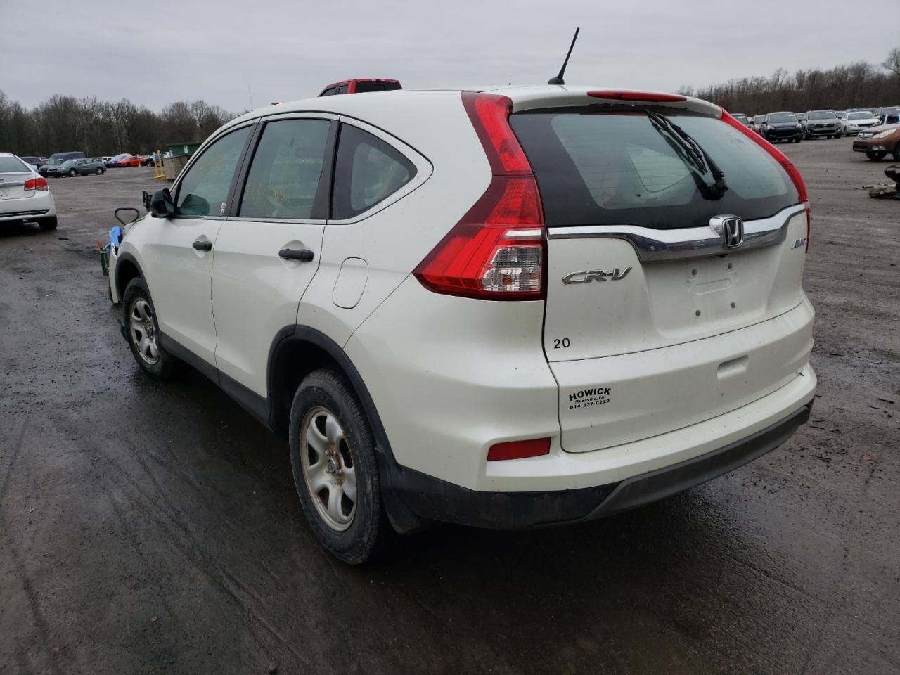 Photo 3 from auction – 2015 HONDA CR-V LX with VIN 5J6RM4H35FL045891