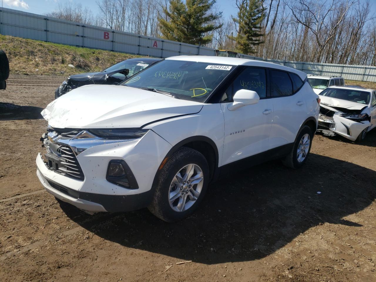 Photo 2 from auction – 2021 CHEVROLET BLAZER 2LT with VIN 3GNKBCRS8MS580581