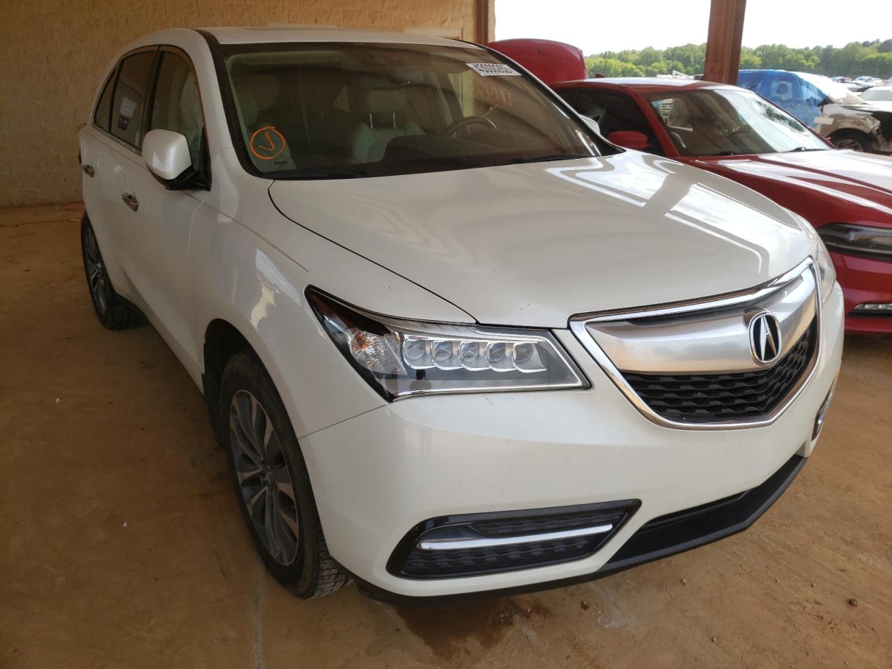 ACURA MDX TECHNO 2014 مع رقم تعريف المركبة 5FRYD4H42EB036821 - صورة من المزاد