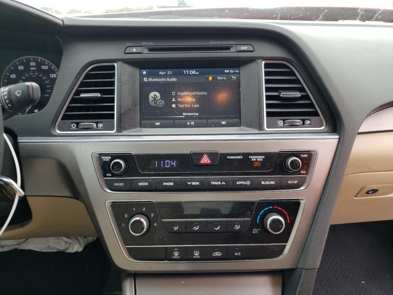 Photo 9 from auction – 2017 HYUNDAI SONATA SPO with VIN 5NPE34AF0HH449751