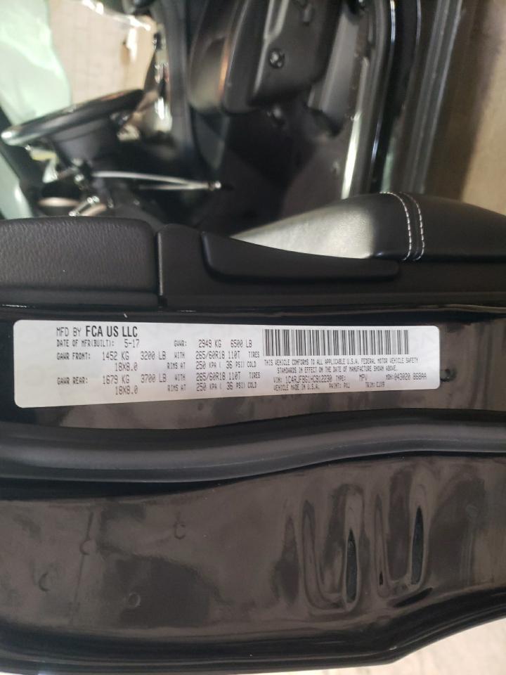 Photo 10 from auction – 2017 JEEP GRAND CHER with VIN 1C4RJFBG1HC912230