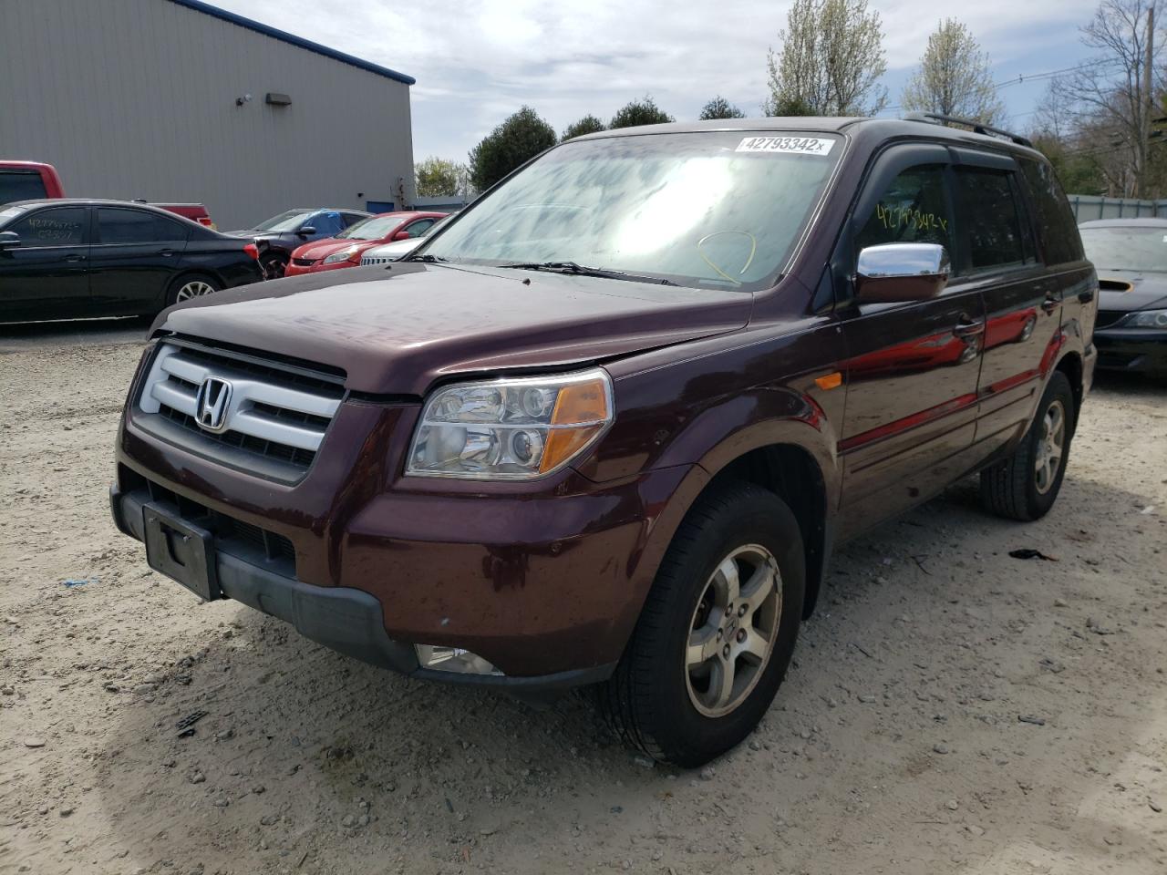 Photo 2 from auction – 2008 HONDA PILOT EX with VIN 5FNYF18468B022449