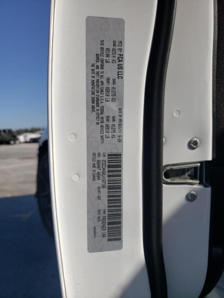 Photo 10 from auction – 2020 DODGE CHARGER GT with VIN 2C3CDXHG0LH167166