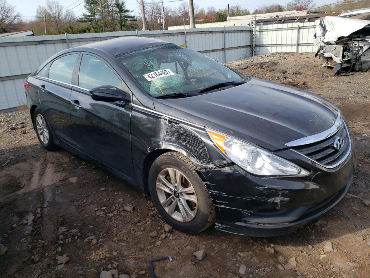 HYUNDAI SONATA GLS 2014 with VIN 5NPEB4AC2EH862145 - Photo from auction