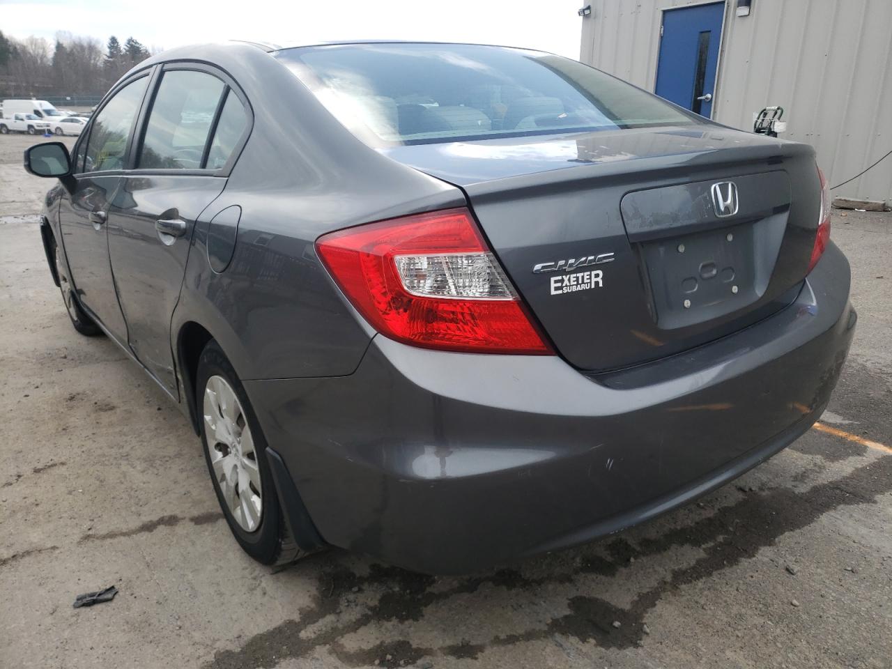 Photo 3 from auction – 2012 HONDA CIVIC LX with VIN 2HGFB2F57CH303314