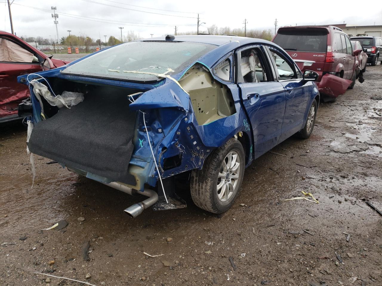 Photo 4 from auction – 2017 FORD FUSION S with VIN 3FA6P0G72HR185601