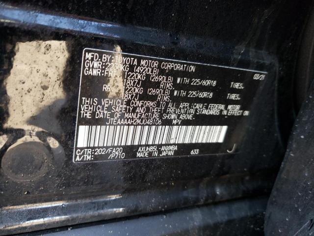 Photo 10 from auction – 2021 TOYOTA VENZA LE with VIN JTEAAAAH2MJ048106